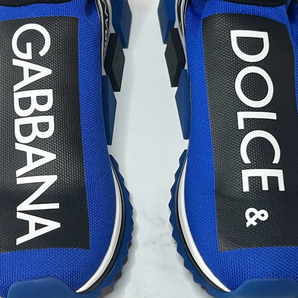 Dolce & Gabbana Hightop Sorrento Sneakers with DG Logo in Blue - Picture 5 of 10